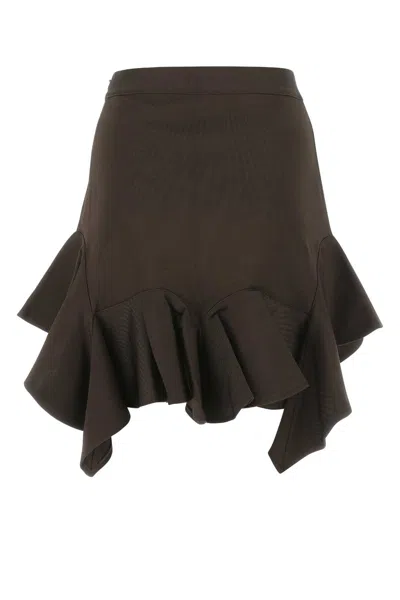Givenchy Viscose Skirt With Elastic Waist And Ruffle Detail