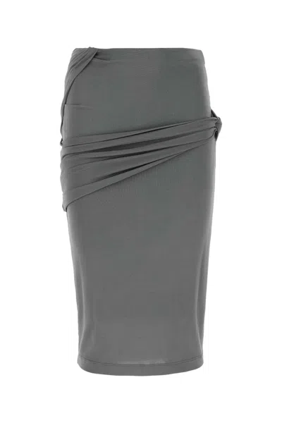 Givenchy Asymmetrical Draped Skirt With Elastic Waistband