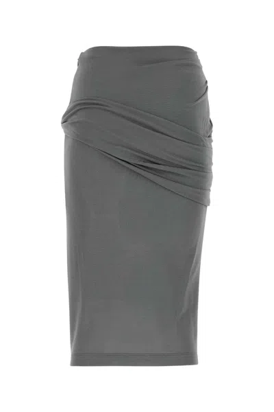 Givenchy Asymmetrical Draped Skirt With Elastic Waistband