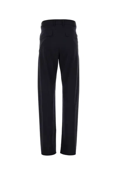 Givenchy Streamlined Wool Blend Trousers In Blue