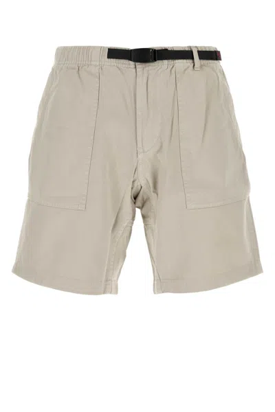 Gramicci Dove Grey Cotton Ridge Bermuda Shorts