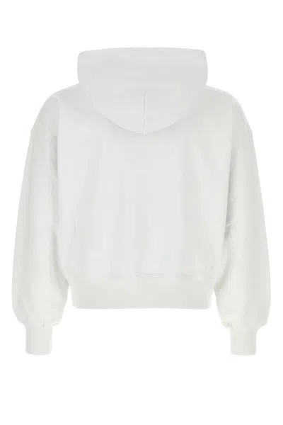 Gucci Felpa In Cotone Bianco  Uomo