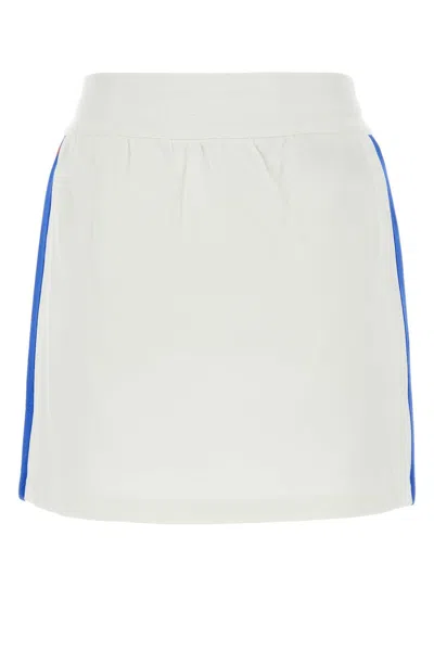 Gucci White Jersey Mini Skirt