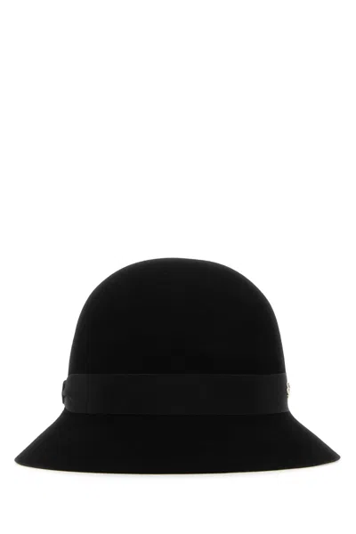 Helen Kaminski Black Felt Ella Conscious Bucket Hat