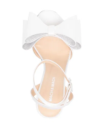 Mach&mach Mach E Mach Satin Le Cadeau Sandals With Double Bow In Multicolor