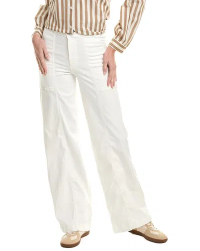 Frame Triple Binding Blanc Wide Leg Jean In White
