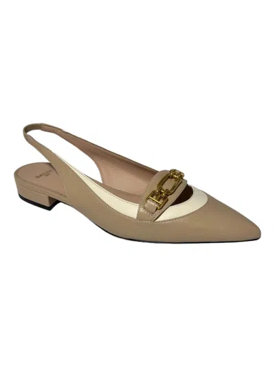 Bally Ballet Flats In Gold