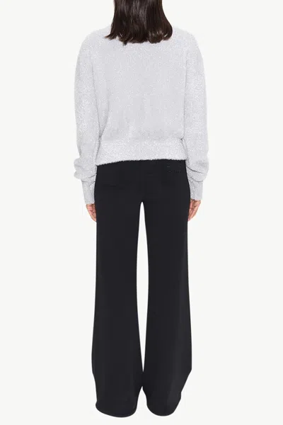 Simon Miller Oko Metallic Knit Sweater In Satellite Silver