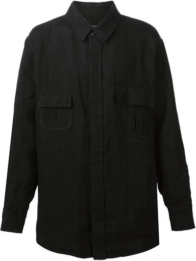 Shop Aganovich Shirt Jacket - Black