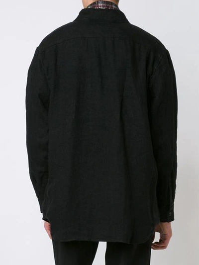 Shop Aganovich Shirt Jacket - Black