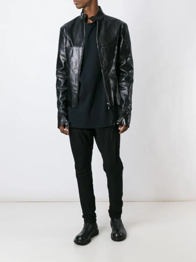 Shop Ma+ Zipped Up Jacket In Black