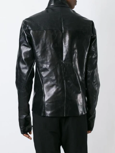 Shop Ma+ Zipped Up Jacket In Black