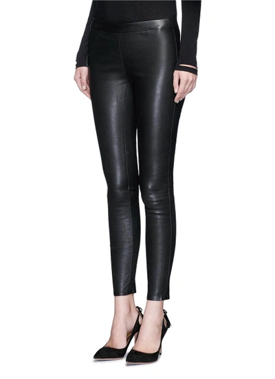 Shop J Brand 'edita' Lambskin Leather Leggings