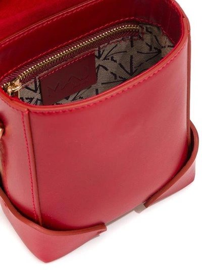Shop Manu Atelier Mini 'pristine' Crossbody Bag In Red