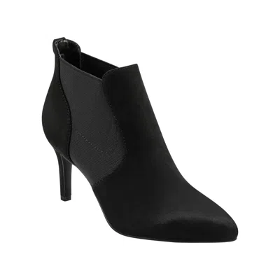 Bandolino Gallo Womens Faux Leather Dressy Booties In Black