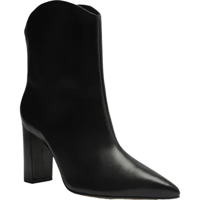 Arezzo Ellie Womens Leather Pointed Toe Ankle Boots In Multi