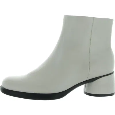 Ecco Sculped Lx Womens Zip Up Slip On Ankle Boots In Grey
