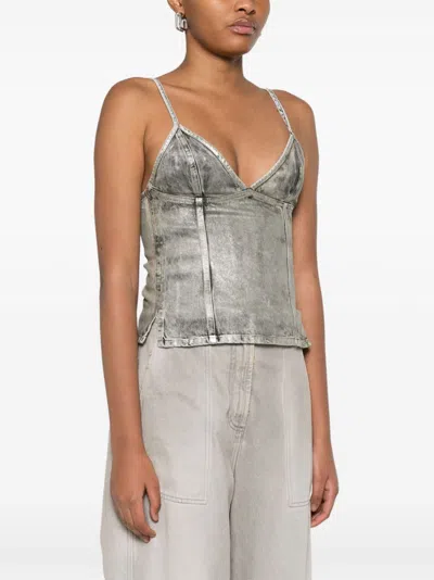 Diesel De-fulsy-s Tank Top In Grey