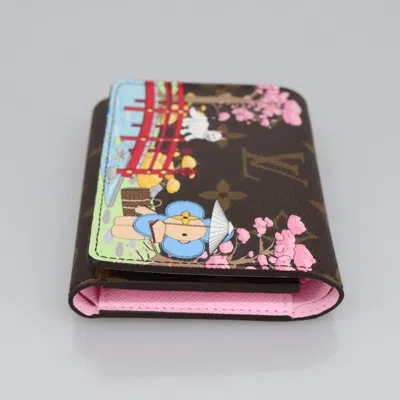 Pre-owned Louis Vuitton Portefeuille Victorine Brown Canvas Wallet  ()