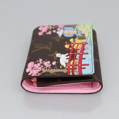 Pre-owned Louis Vuitton Portefeuille Victorine Brown Canvas Wallet  ()