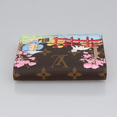 Pre-owned Louis Vuitton Portefeuille Victorine Brown Canvas Wallet  ()