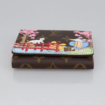 Pre-owned Louis Vuitton Portefeuille Victorine Brown Canvas Wallet  ()