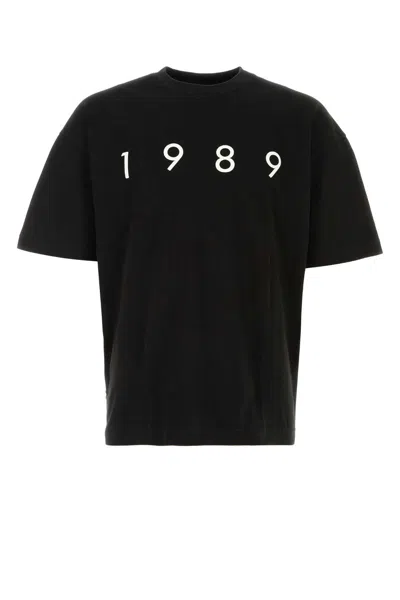 1989 Studio Solid Color Crew-neck T-shirt With Contrasting Logo