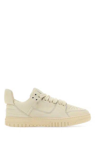 1989 Studio Leather Sneakers Featuring Perforated Detailing In White