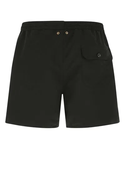 Agnona Black Polyester Swimming Shorts