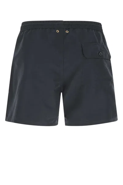 Agnona Black Polyester Swimming Shorts