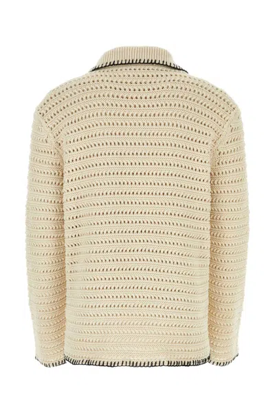 Alanui Camicia In Crochet Sabbia Uomo