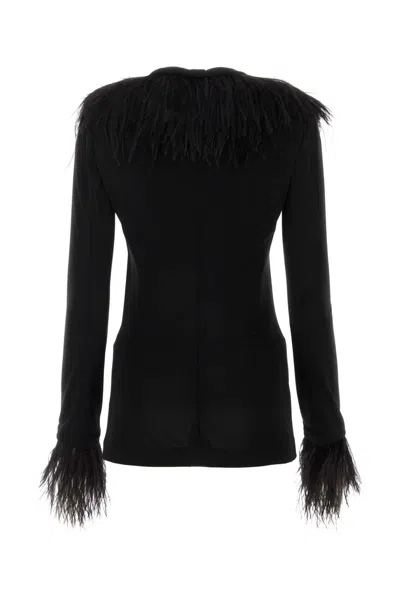 Alberta Ferretti Alberta Ferreti Black Crepe Blazer