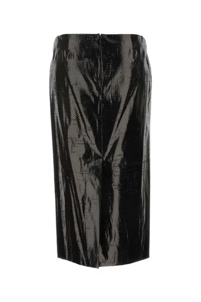 Alexander Mcqueen Silk Tarpaulin Skirt