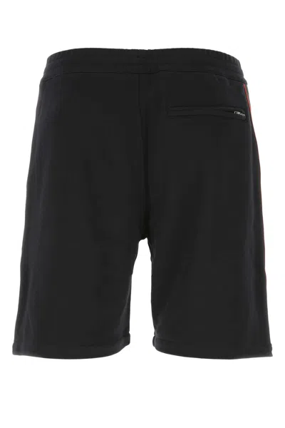 Alexander Mcqueen Men Black Wool Blend Bermuda Shorts