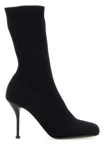 Alexander Mcqueen Alexander Mc Queen Black Boot With Heel