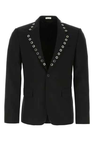 Alexander Mcqueen Wool Blazer With Back Slit