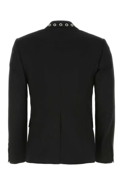 Alexander Mcqueen Wool Blazer With Back Slit