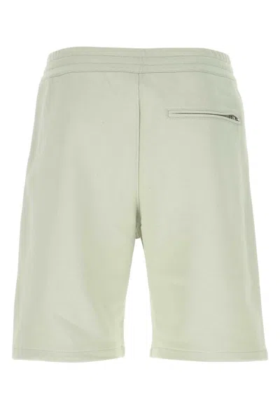 Alexander Mcqueen Embroidered Logo Bermuda Shorts With Elastic Waistband