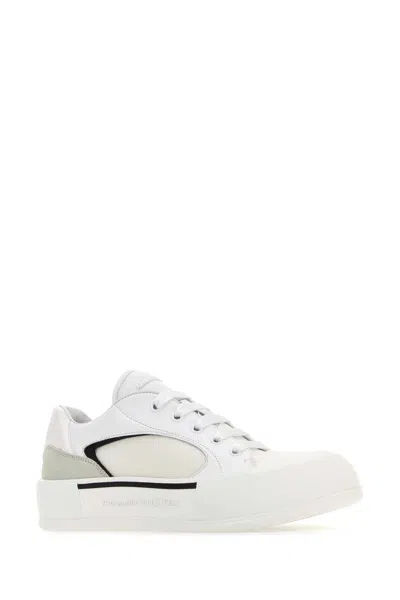 Alexander Mcqueen Skate Deck Plimsoll Low-top Sneakers In White