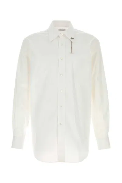Alexander Mcqueen Classic Tailored Poplin Shirt For Men
