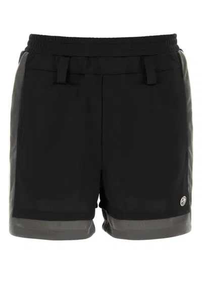 Ambush Black Polyester Bermuda Shorts
