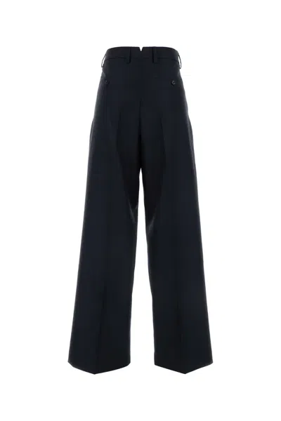 Ami Alexandre Mattiussi Wide Legged Pinstripe Trousers With