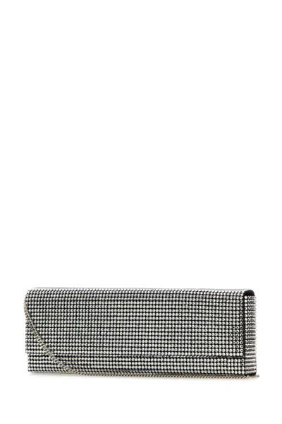 Amina Muaddi Women's Embellished Satin Amini Paloma Clutch