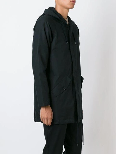 Shop A Kind Of Guise Zipped Hooded Jacket In Black