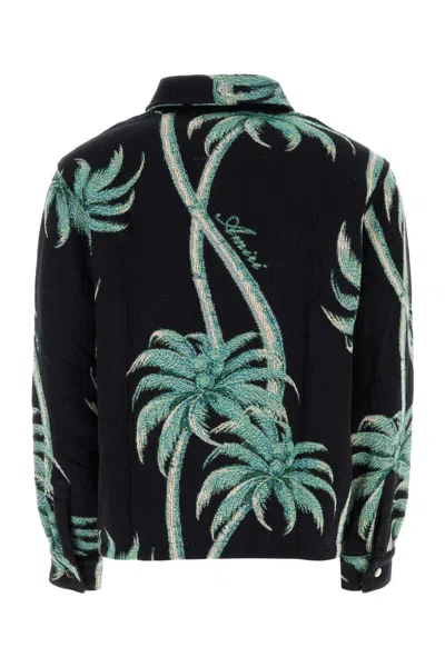 Amiri Twisted Palms Tapestry Overshirt