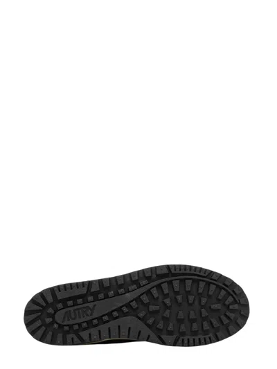 Autry Wildpace Nubuck And Rubber-trimmed Suede And Mesh Sneakers In Black