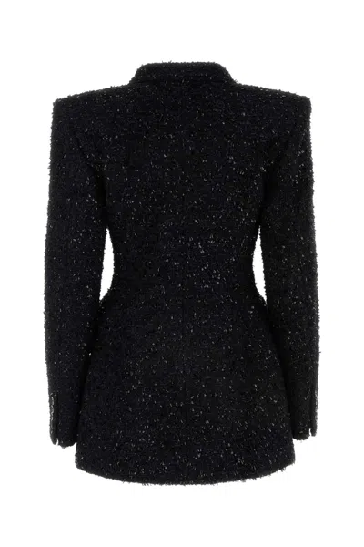 Balenciaga Women's Tweed Button Up Jacket
