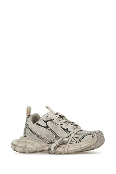 Balenciaga 3xl Metallic Mesh Lace Trainer Sneakers