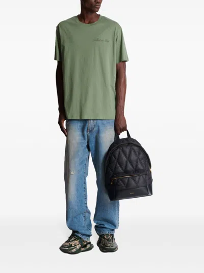 Balmain Distressed And Ripped Blue Jeans