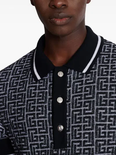 Shop Balmain Polo Labyrinth